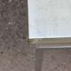Vintage chrome coffee table and ceramic abstract drawing by Denisco, Belgium, 1970s