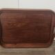 Antique teak tray: vintage