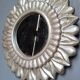 Carved wood sun mirror 40cm silver ep 1960