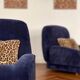 Pair of vintage 70s velvet armchairs