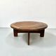 Vintage Danish Brutalist coffee table in oak, 1960s