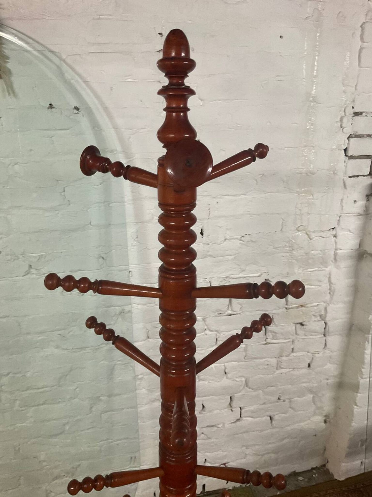 Scandinavian wooden coat rack from the 60s
