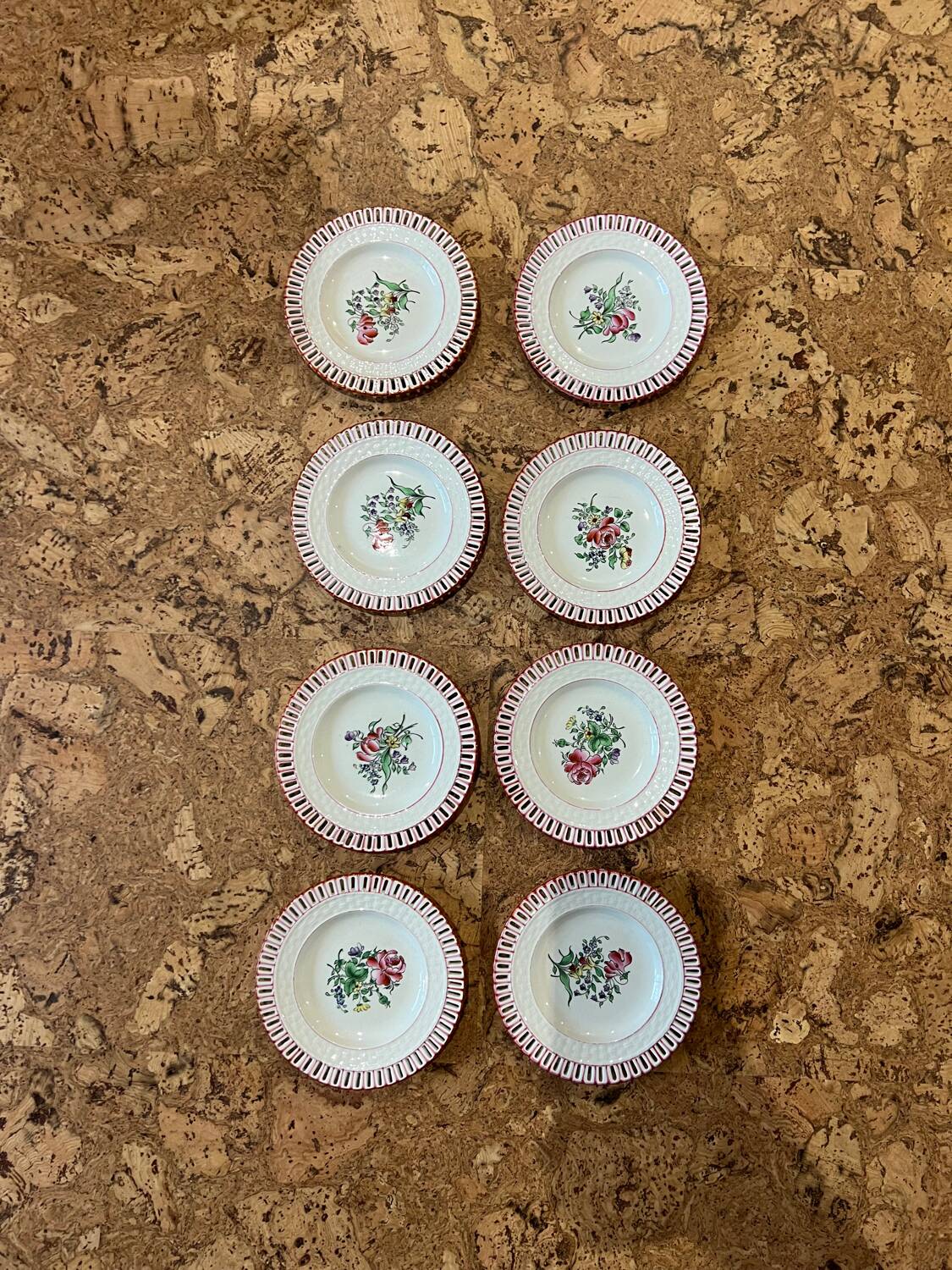 Small dessert plates Luneville Réverbère