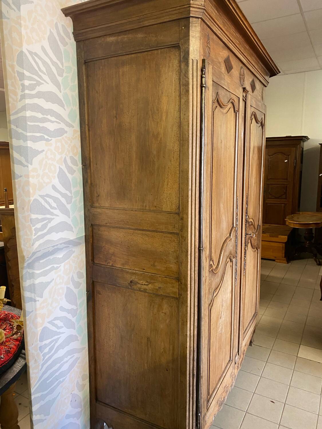 19th walnut wardrobe