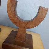 Pair of modernist candlesticks era art deco 1930