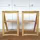 Paire de chaises pliantes vintage
