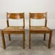 Paire de chaises maison Regain en orme et paille
