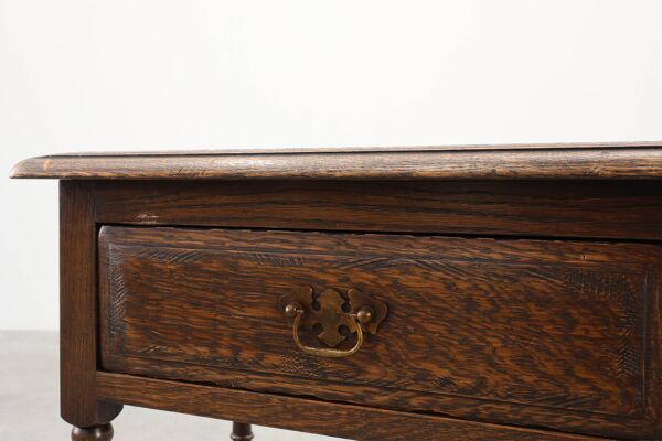 Petit cabinet rustique avec tiroir ou table de nuit en chêne, France, 19e siècle