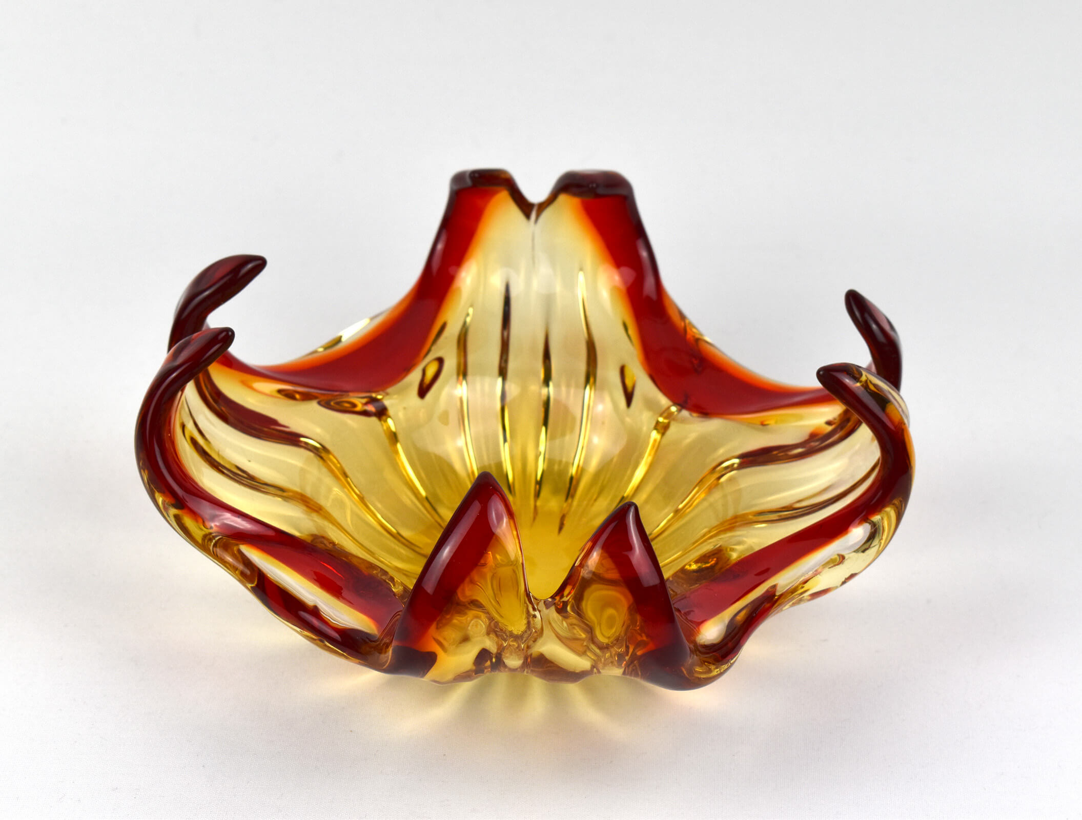 Murano glass bowl italy 1950s