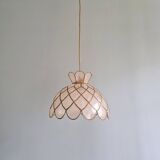 Suspension vintage en nacre de capiz, années 70