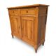 Louis XVI style buffet in solid cherry wood from the mid-20th century.