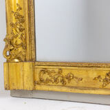 Regency style Trumeau in wood and gilded stucco, nineteenth century