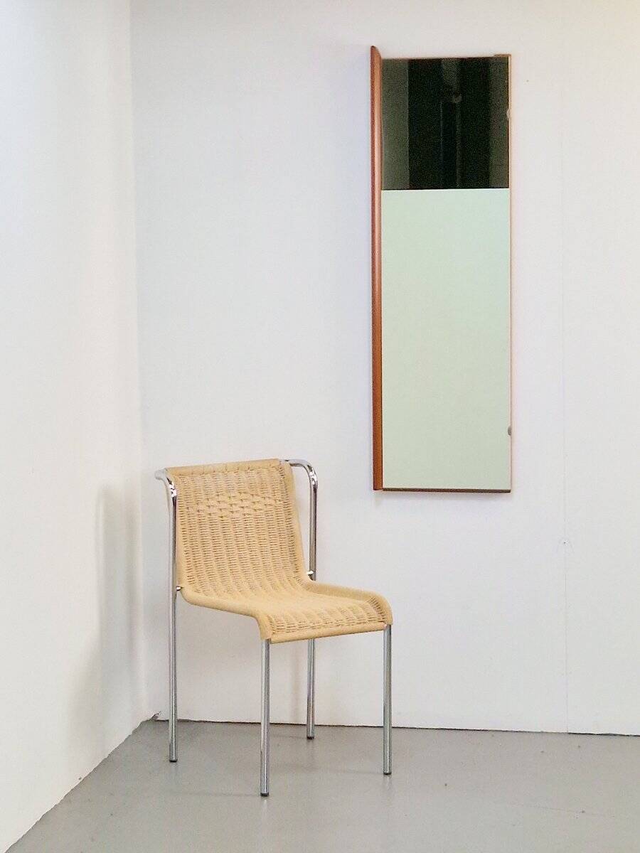 Mid-Century Scandinavian Rectangular Teak Mirror, 1960s