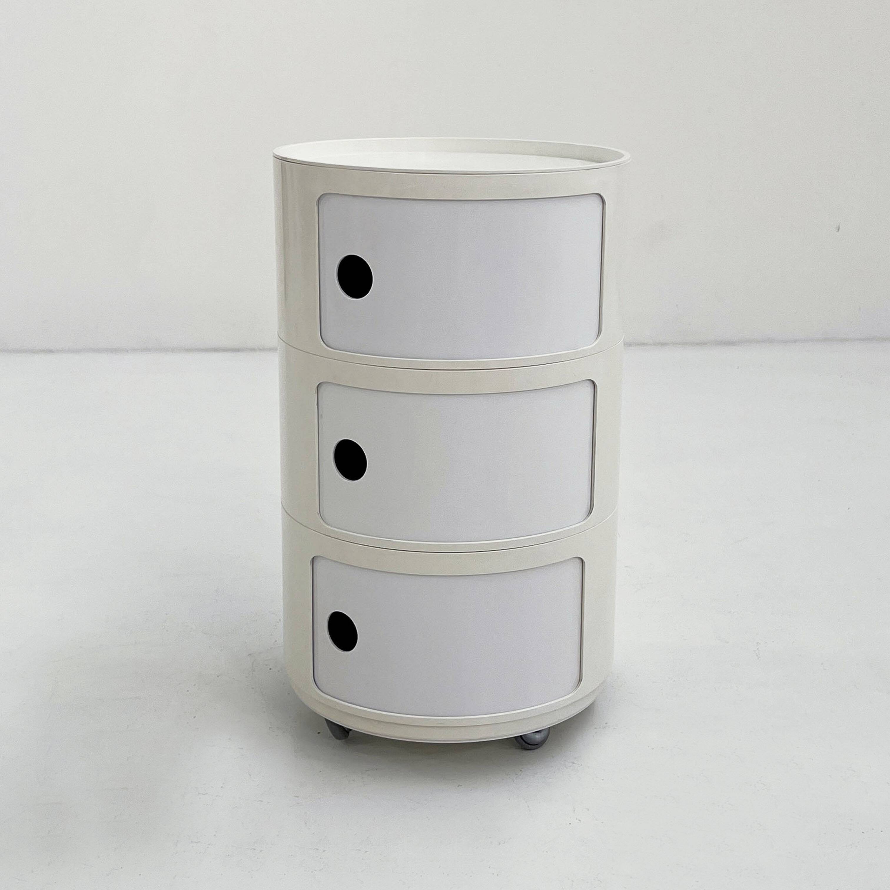 Cabinet Componibili blanc par Anna Castelli Ferrieri pour Kartell, 1970