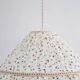 Emilia "tiny flowers" conical pendant light with steering wheel