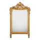 Antique flowered mirror from the 19th century.