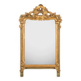 Antique flowered mirror from the 19th century.