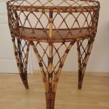 rattan console or dressing table