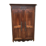 Wardrobe Louis XV Poitou from XIXth in walnut