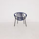 Mid-century plastic thread outdoor club chair