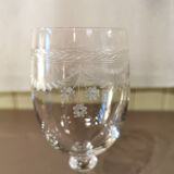 Set of 9 crystal glasses from the Napoleon III period