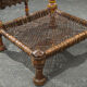 African Carved Wood & Rawhide Side Chair, 19th Century