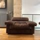 Paire de fauteuils Erasmo vintage, cuir marron, Scarpa pour BB Italia.