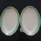 2 small Digoin Sarreguemines plates