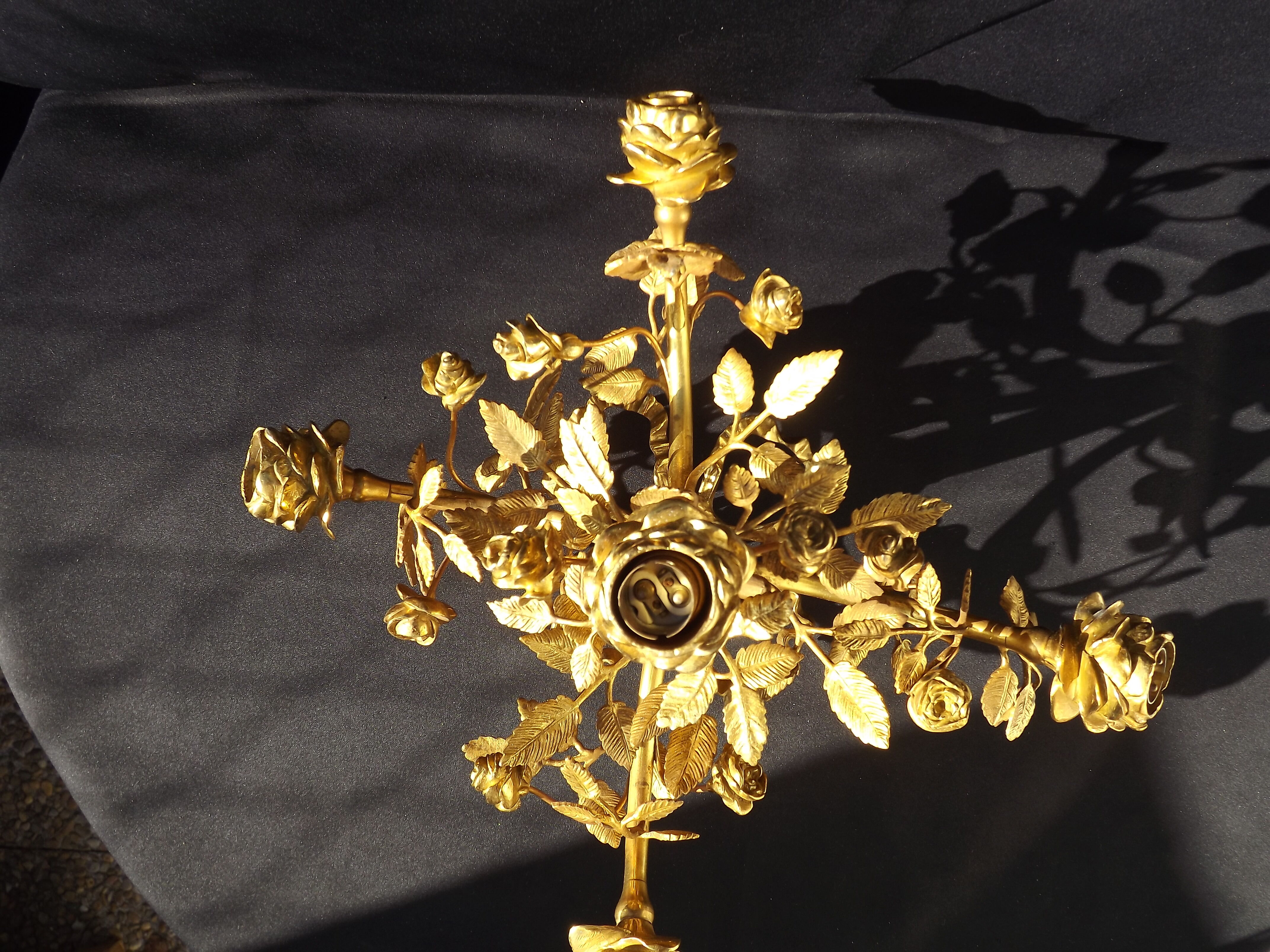 Bronze chandelier L XVI
