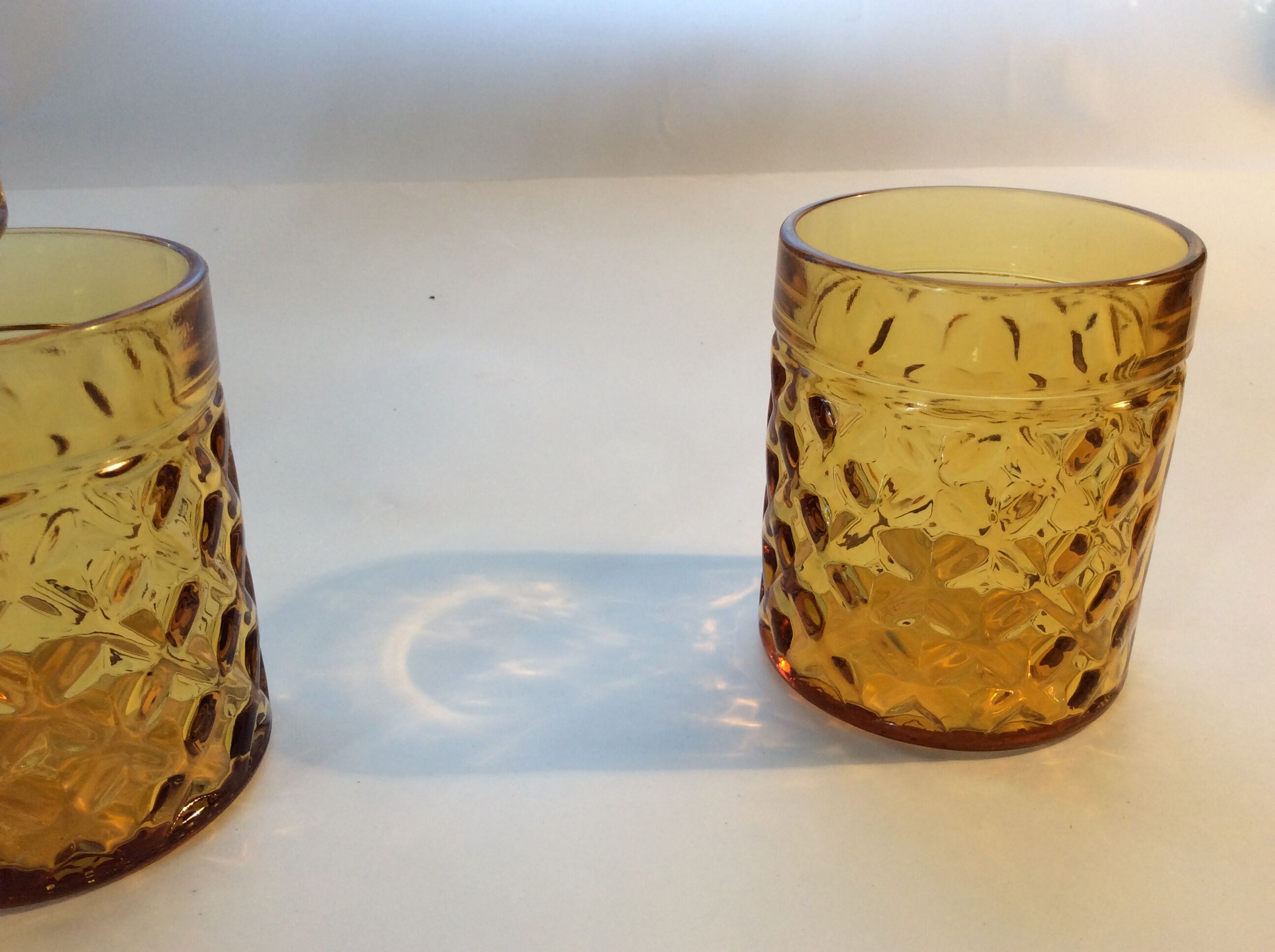10 vintage "pineapple" glasses