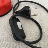 Flexible red desk lamp