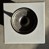 Small shiny silver-plated candlestick H11 D13