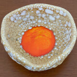 Vallauris ceramic empty pocket bowl vintage Fat Lava