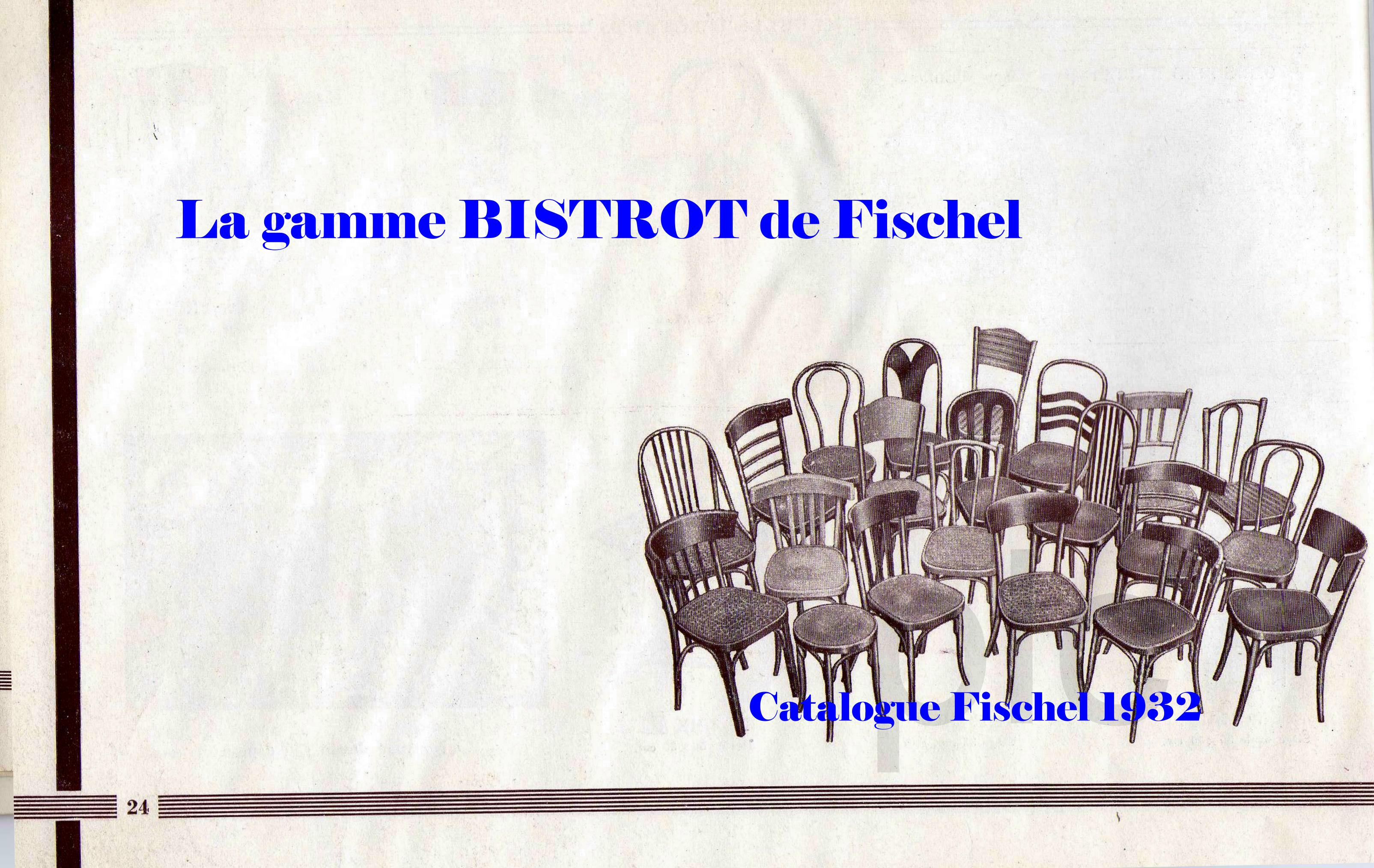Canned bistro chair Fischel N°113, circa 1925
