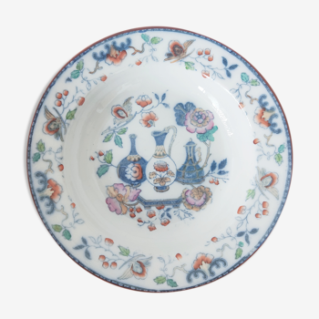 Sarreguemines plate Asian décor