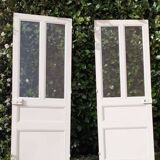 Communication door 1 translucent glass H233.5xL84.5cm old 20th century