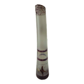 Soliflor in contemporary glass with enameled decor