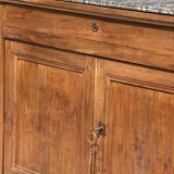 Grand buffet, meuble de toilette ancienne à dessus de marbre XIXe