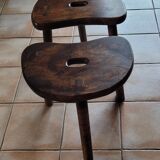 Set of 2 tripod stools