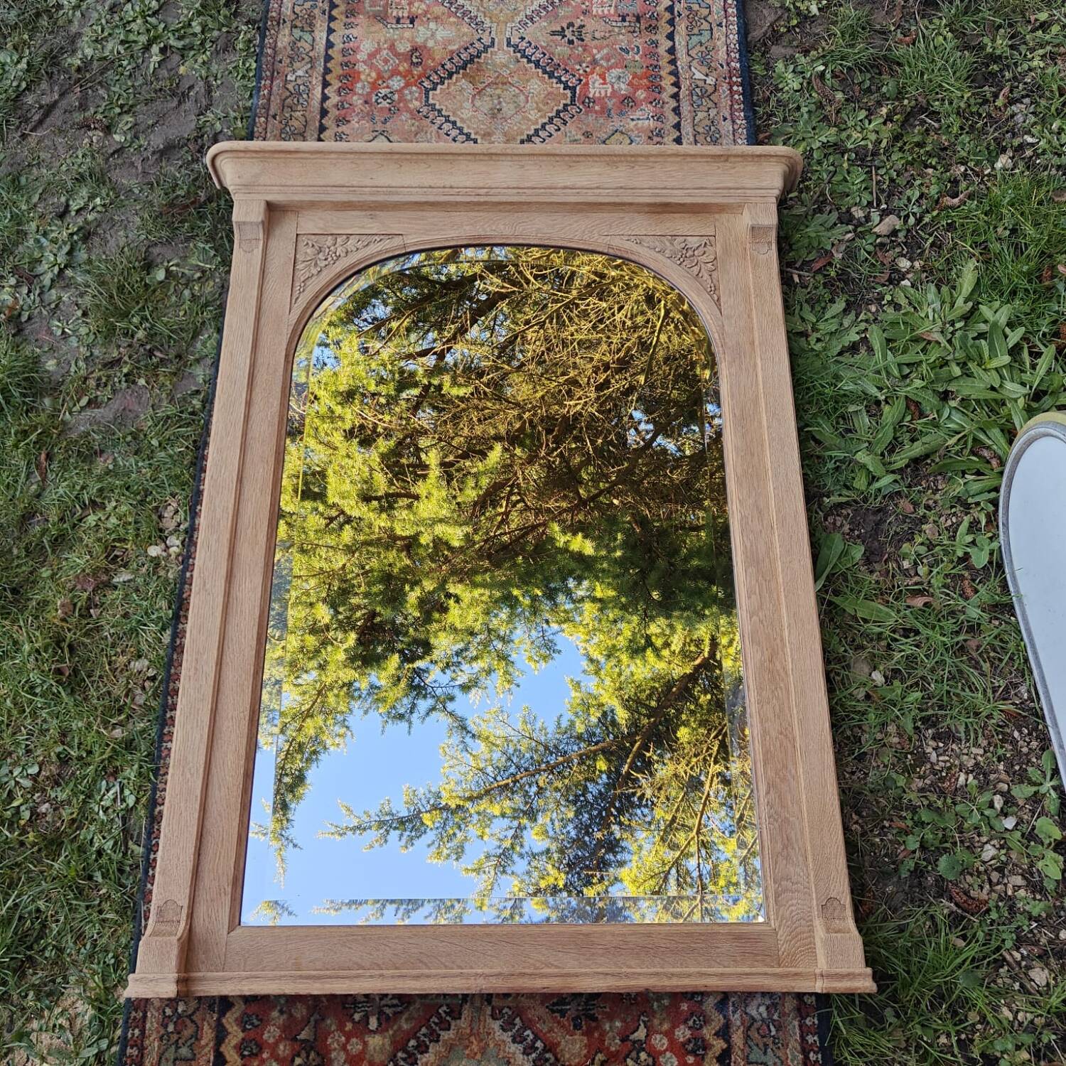 Large antique mirror