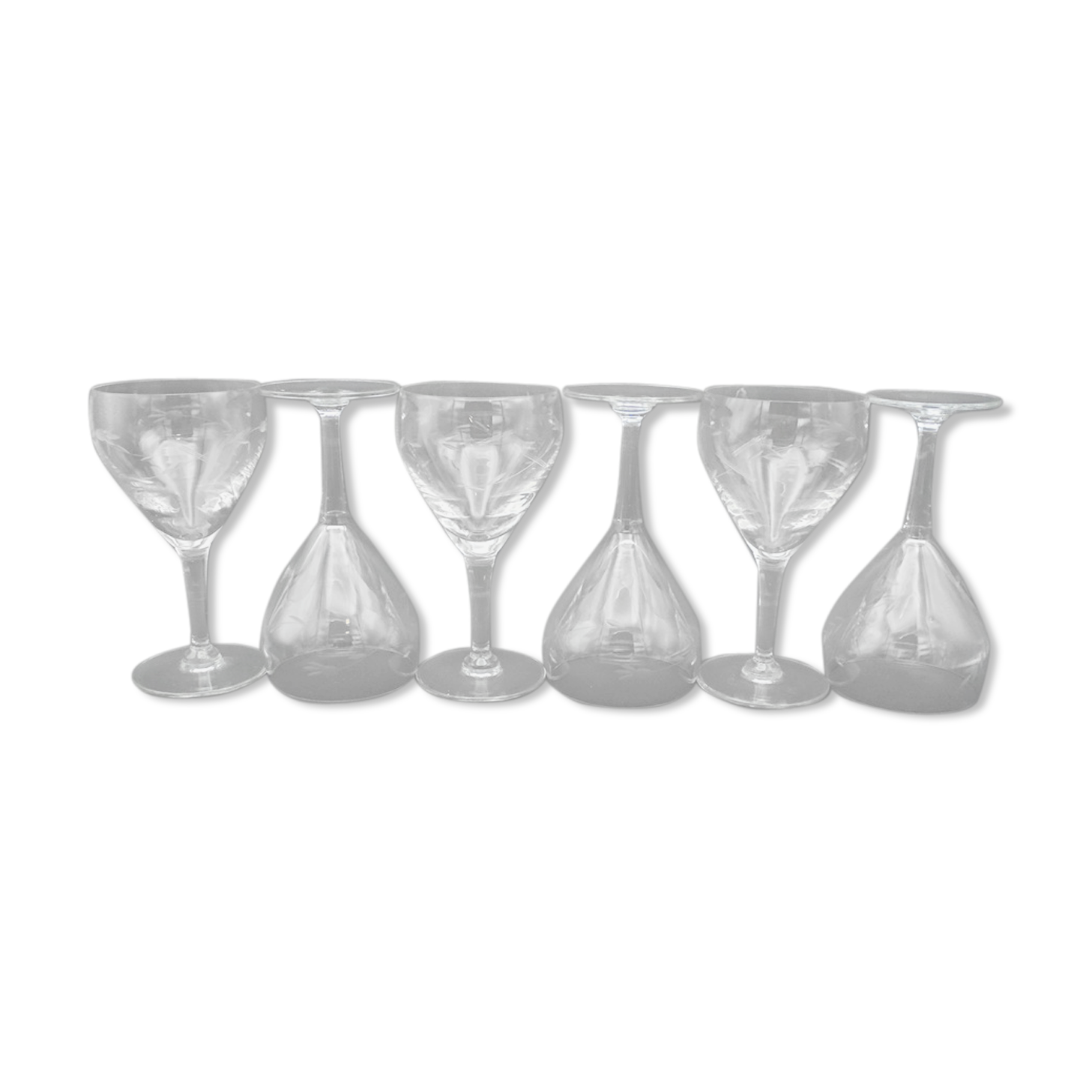 Série de 6 verres à pied