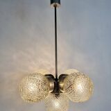 Vintage Cut Glass Chandelier from Kamenický Šenov, 1960s