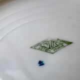 Set of 6 hollow plates Made in France registered model "Czechs" years 50-60