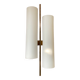Maison Lunel wall light from the 60s in opaline and brass