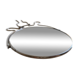 Round barber mirror 18 cm