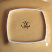Assiettes carrées Ceramiche Toscane- jaunes