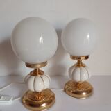 Pair of bedside lamps