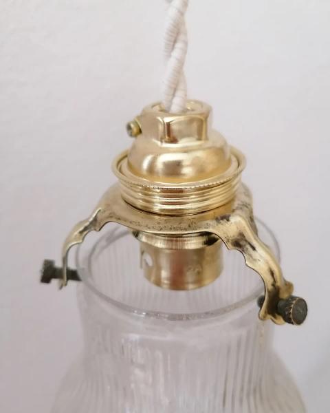 Duo of small glass pendants