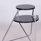 Restored Bauhaus Small Table, Chrome, Revived Polish, Czechia, 1930s