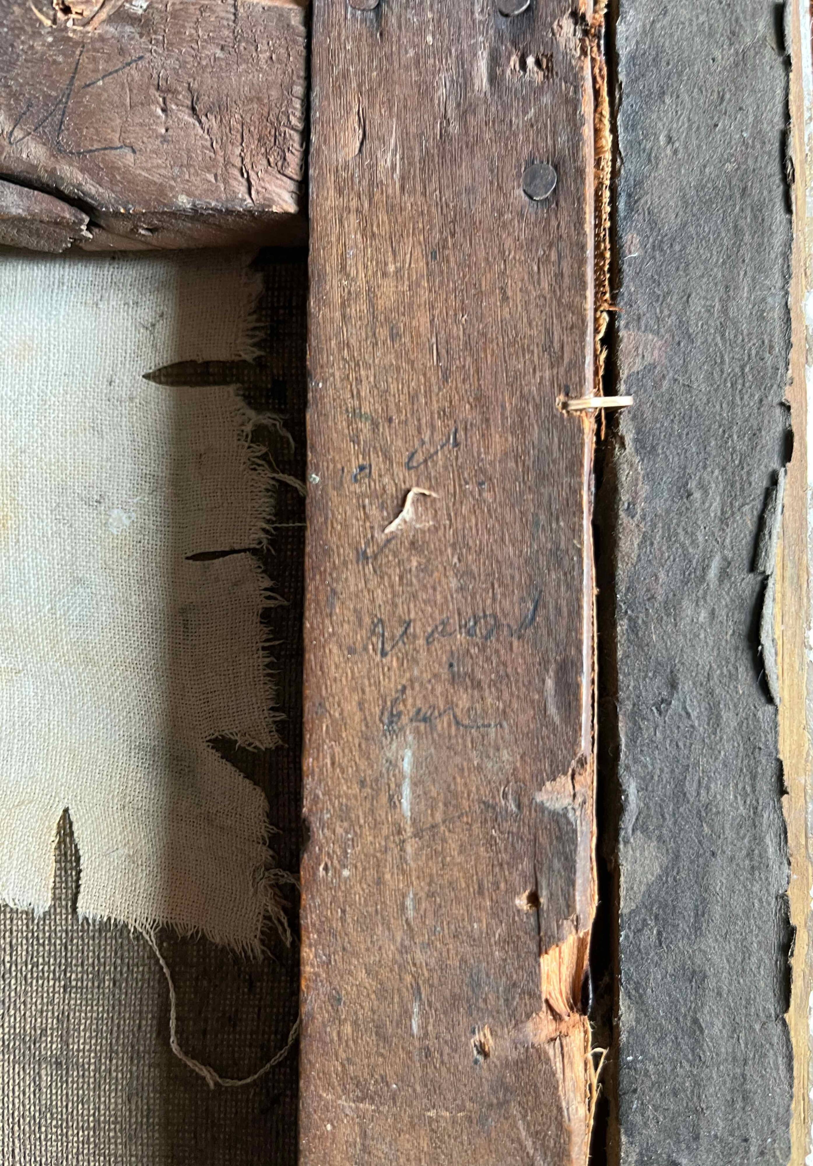 Painting hst xix° animated landscape (camargue - gardian?) signed